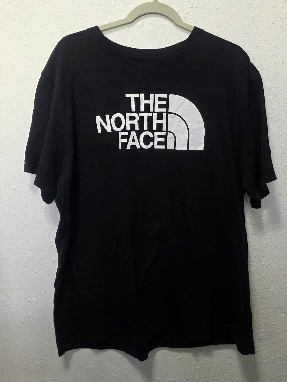 The North Face Mens Black T-Shirt with White Logo
